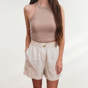 COPY - NWT LOFT linen shorts
